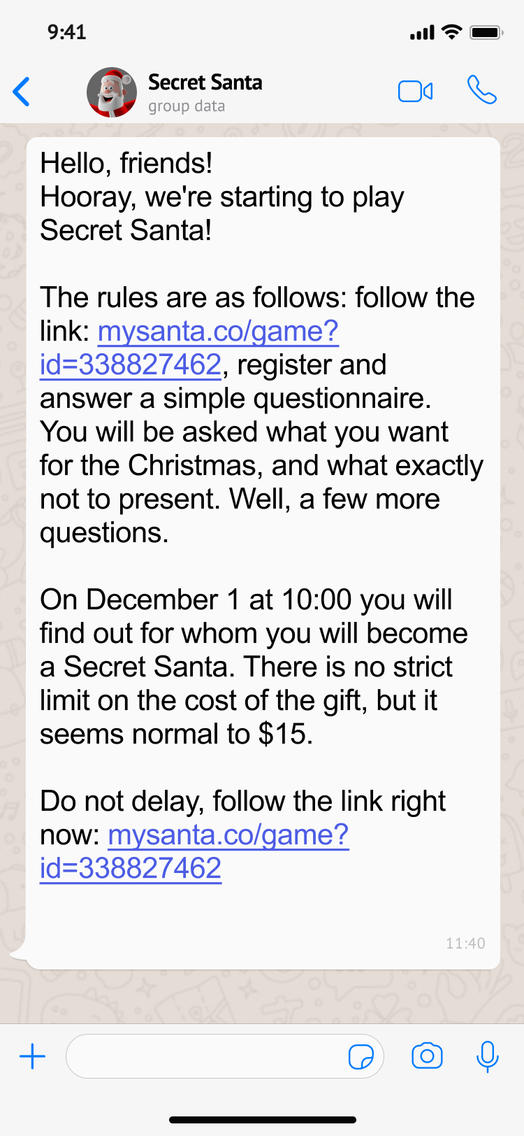 Participant journey: invitation, wish list, and recipient